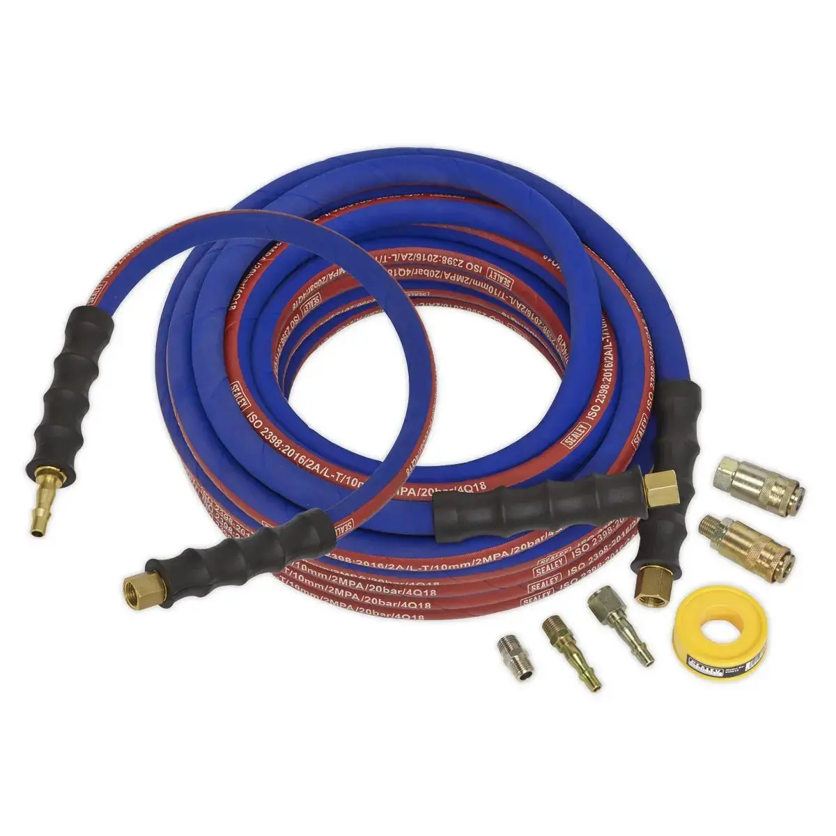 Sealey Air Hose Kit Extra-Heavy-Duty 15M X Ø10mm With Connectors 1