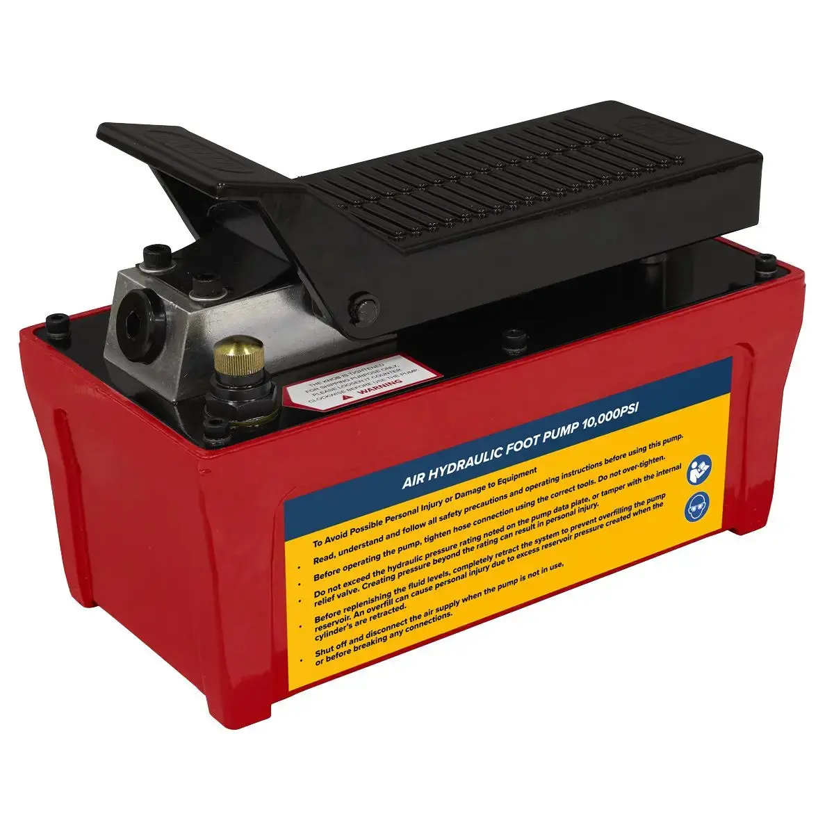 Sealey Air Hydraulic Foot Pump 10,000Psi 1