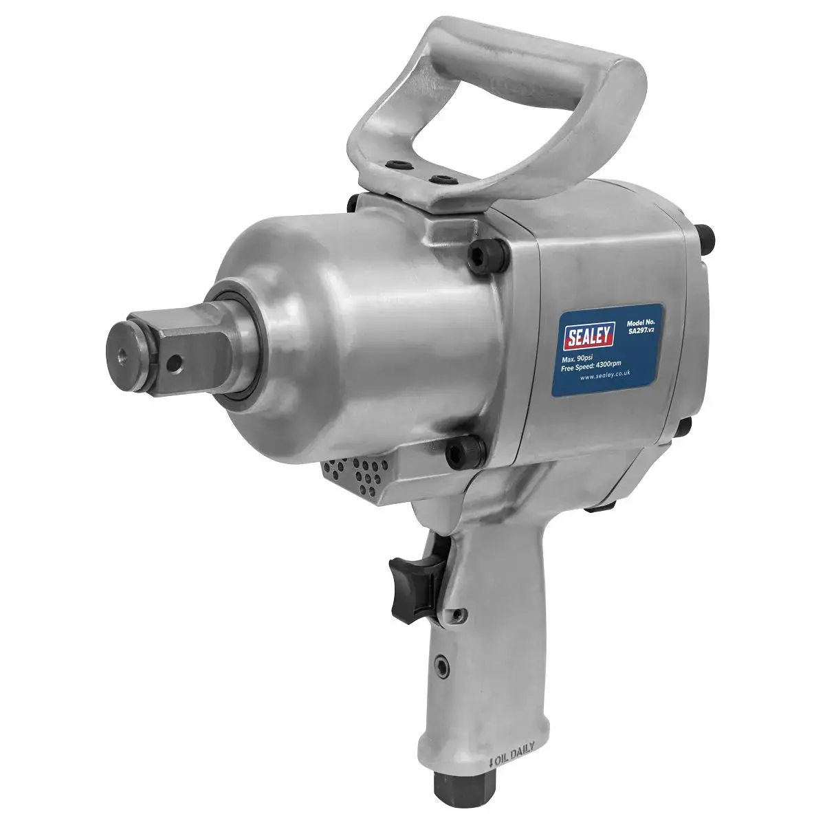 Sealey Air Impact Wrench 1"Sq Drive Pistol Type - Twin Hammer 1