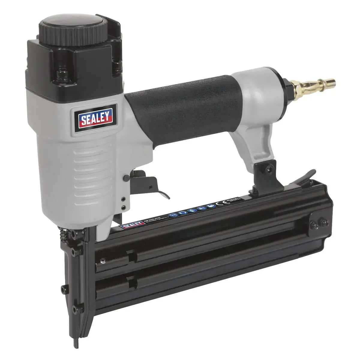 Sealey Air Nail Gun 15-50Mm Capacity 1/4" Bsp 18 Gauge Brad Nailer 1