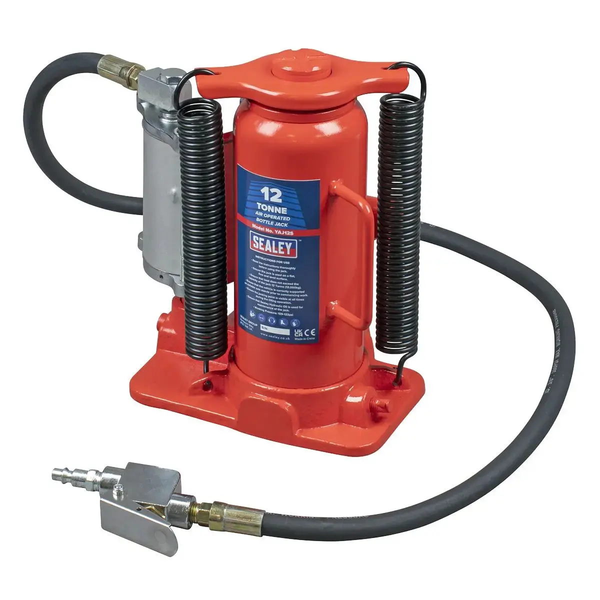 Sealey Air Operated Hydraulic Bottle Jack 12 Tonne 1