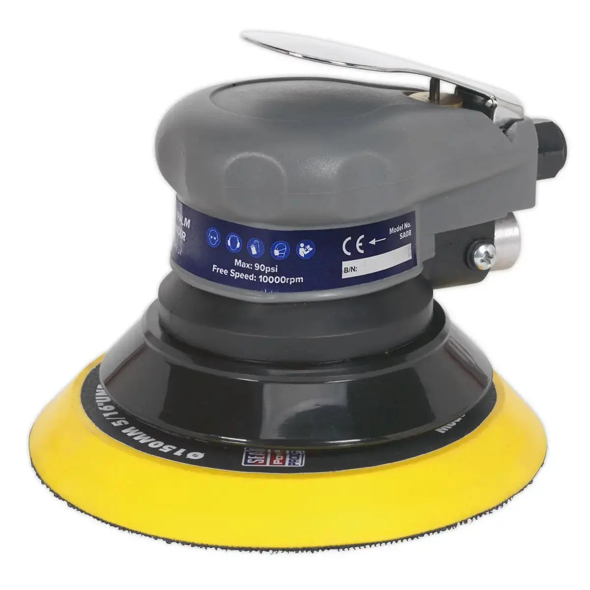 Sealey Air Palm Orbital Sander Ø150mm 1