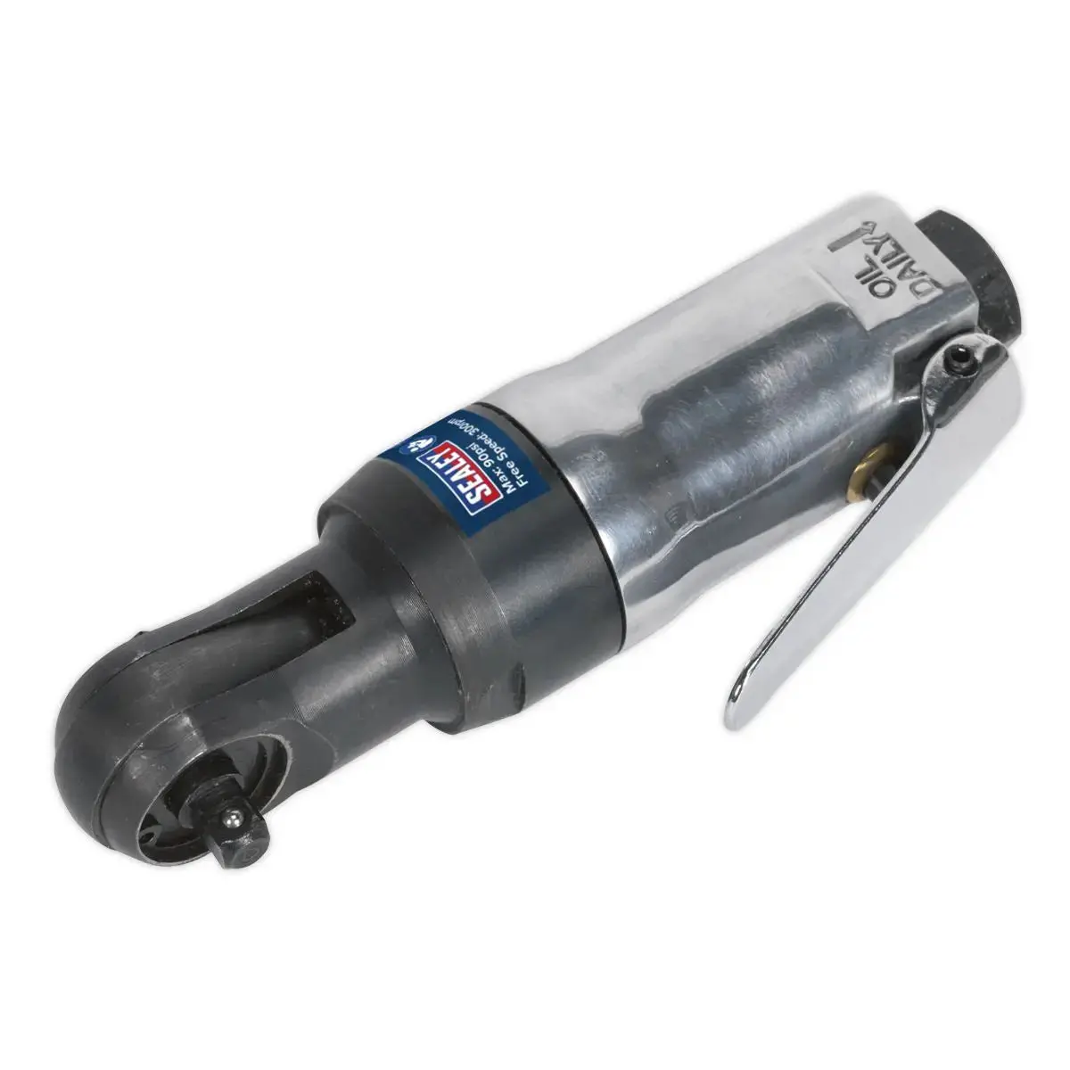 Sealey Air Ratchet Wrench 1/4"Sq Drive Super Stubby 1