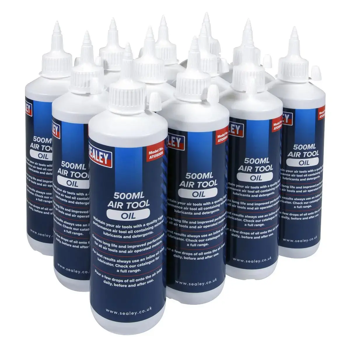 Sealey Air Tool Oil 500Ml Pack Of 12 1