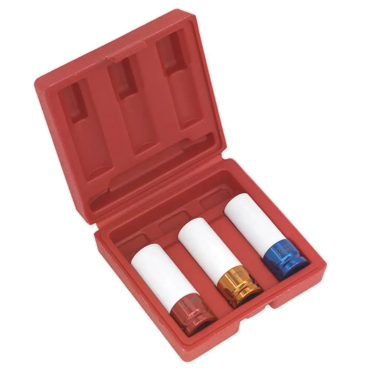 Sealey Alloy Wheel Impact Socket Set 3Pc 1/2"Sq Drive 1