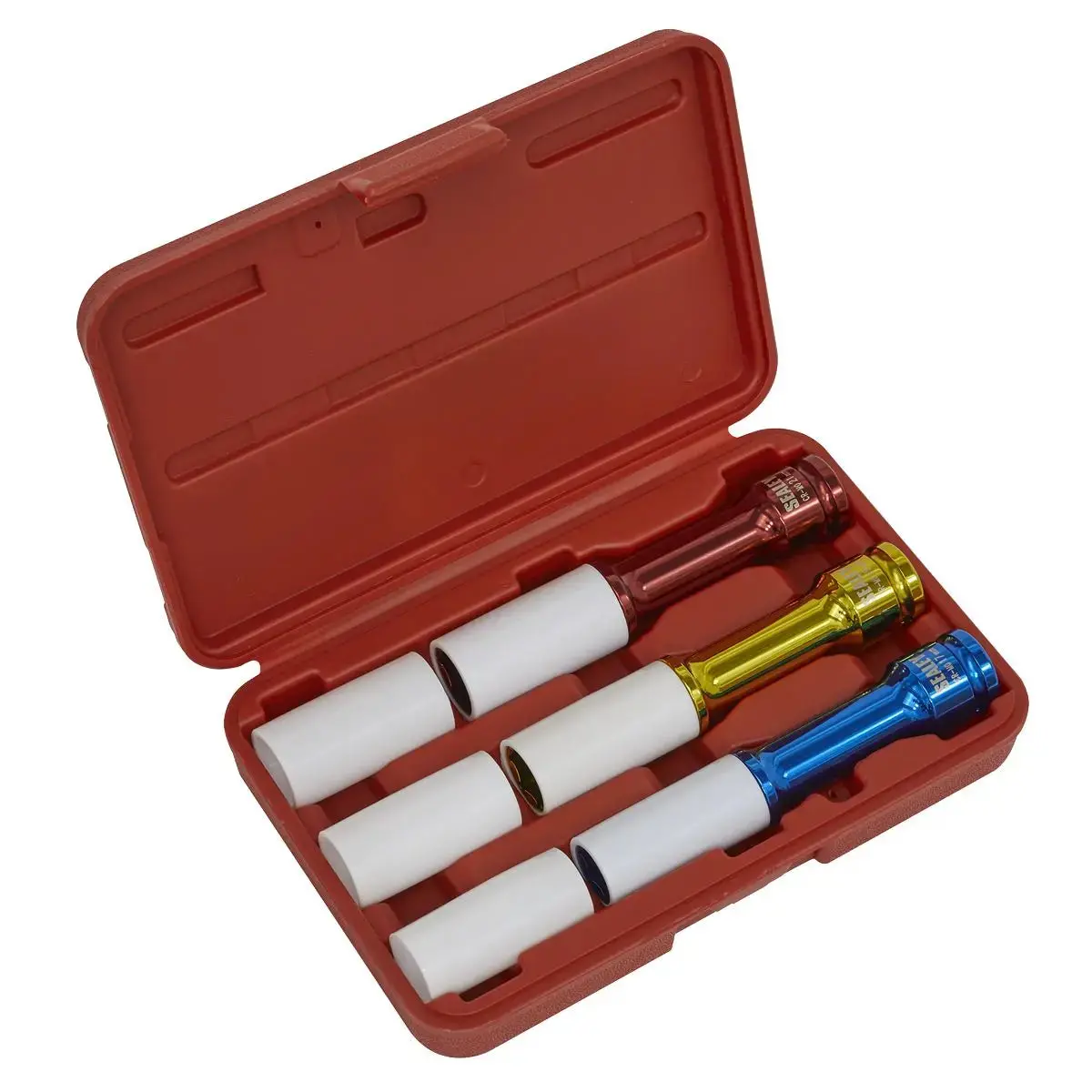 Sealey Alloy Wheel Long Reach Impact Socket Set 3Pc 1/2"Sq Drive 1