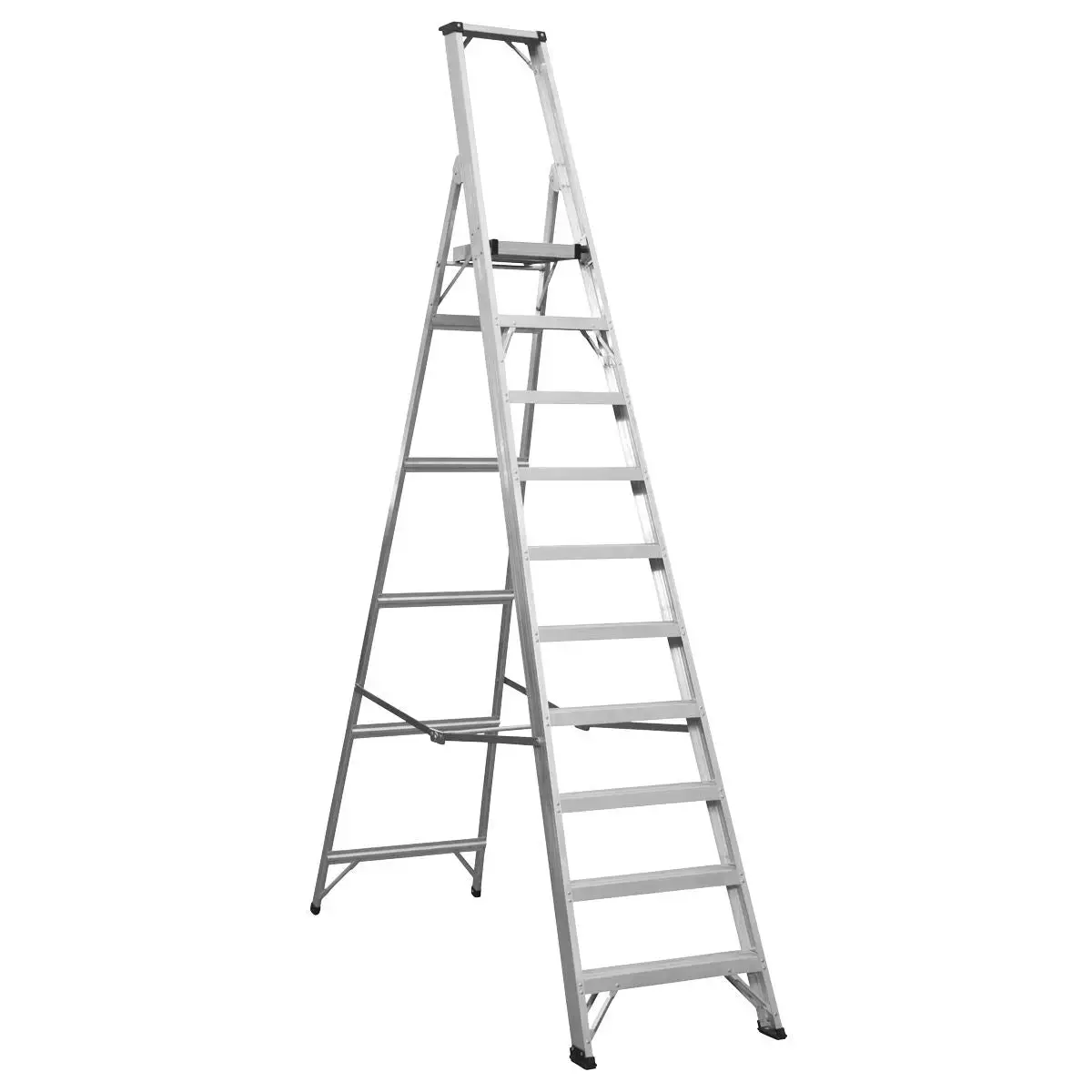 Sealey Aluminium Step Ladder 10-Tread Industrial Bs En 131 1