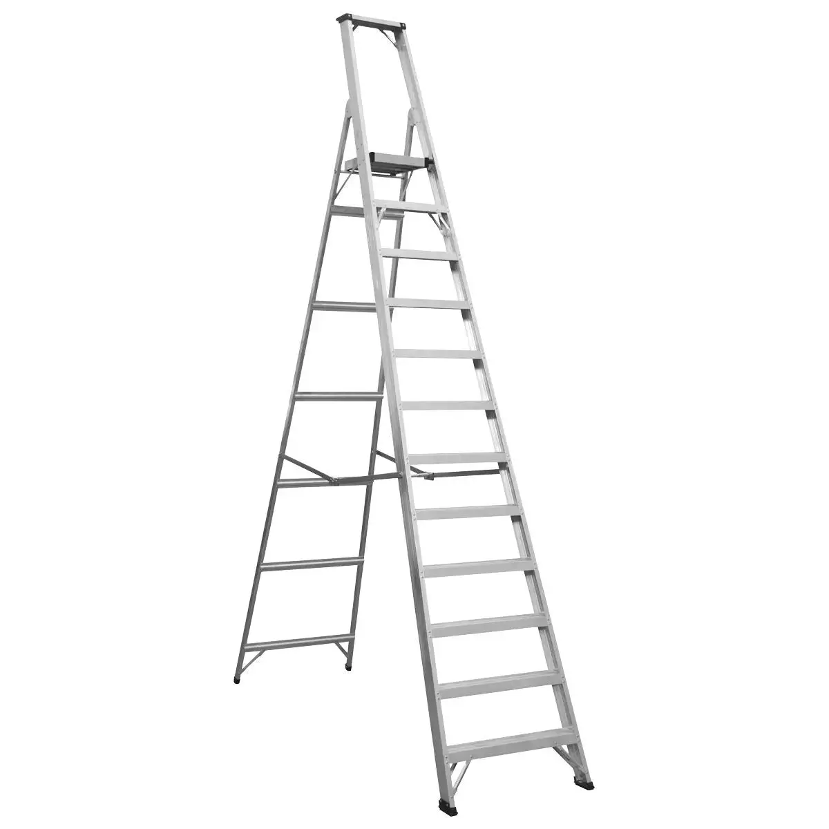 Sealey Aluminium Step Ladder 12-Tread Industrial Bs En 131 1