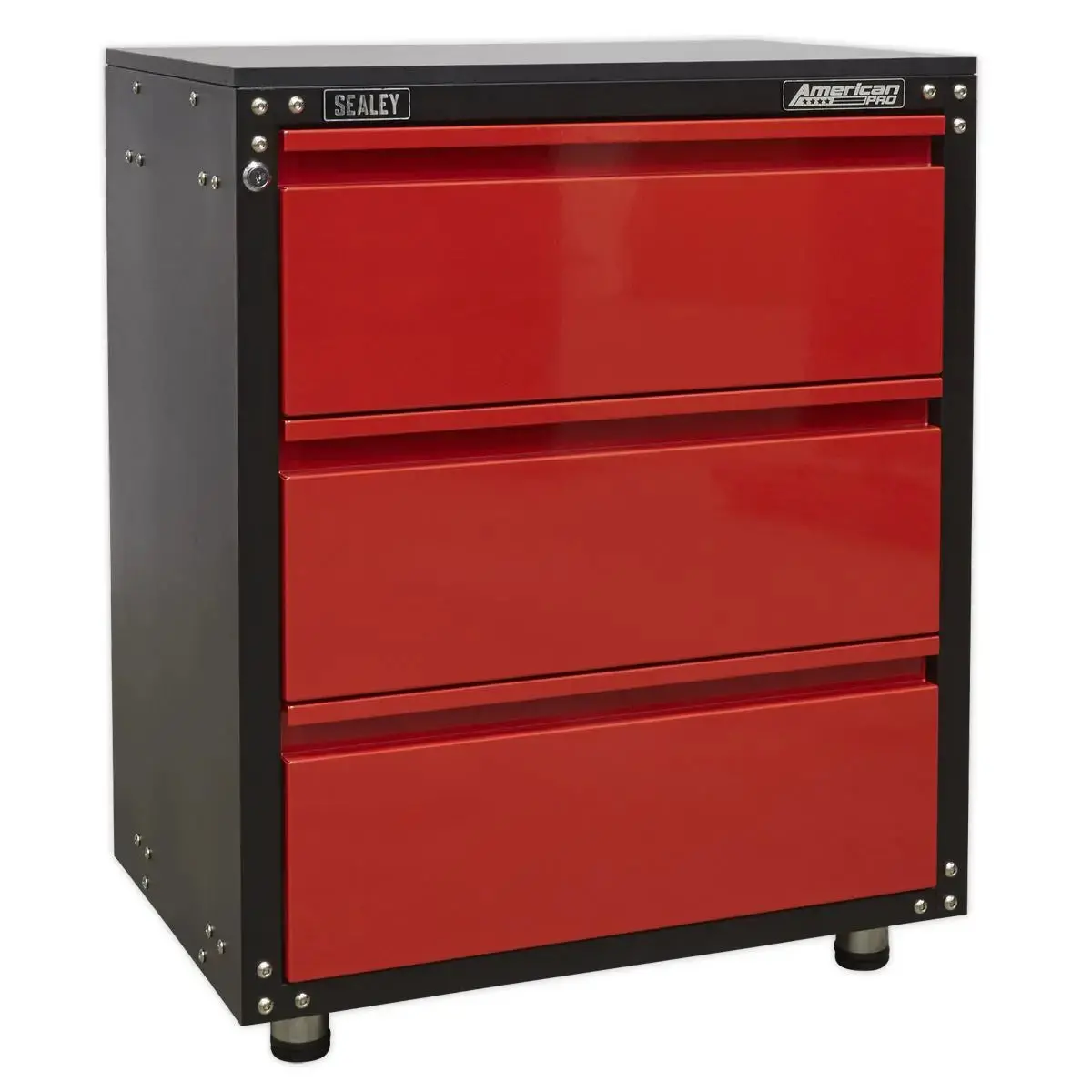Sealey American Pro Modular 3 Drawer Cabinet With Worktop 665Mm 1