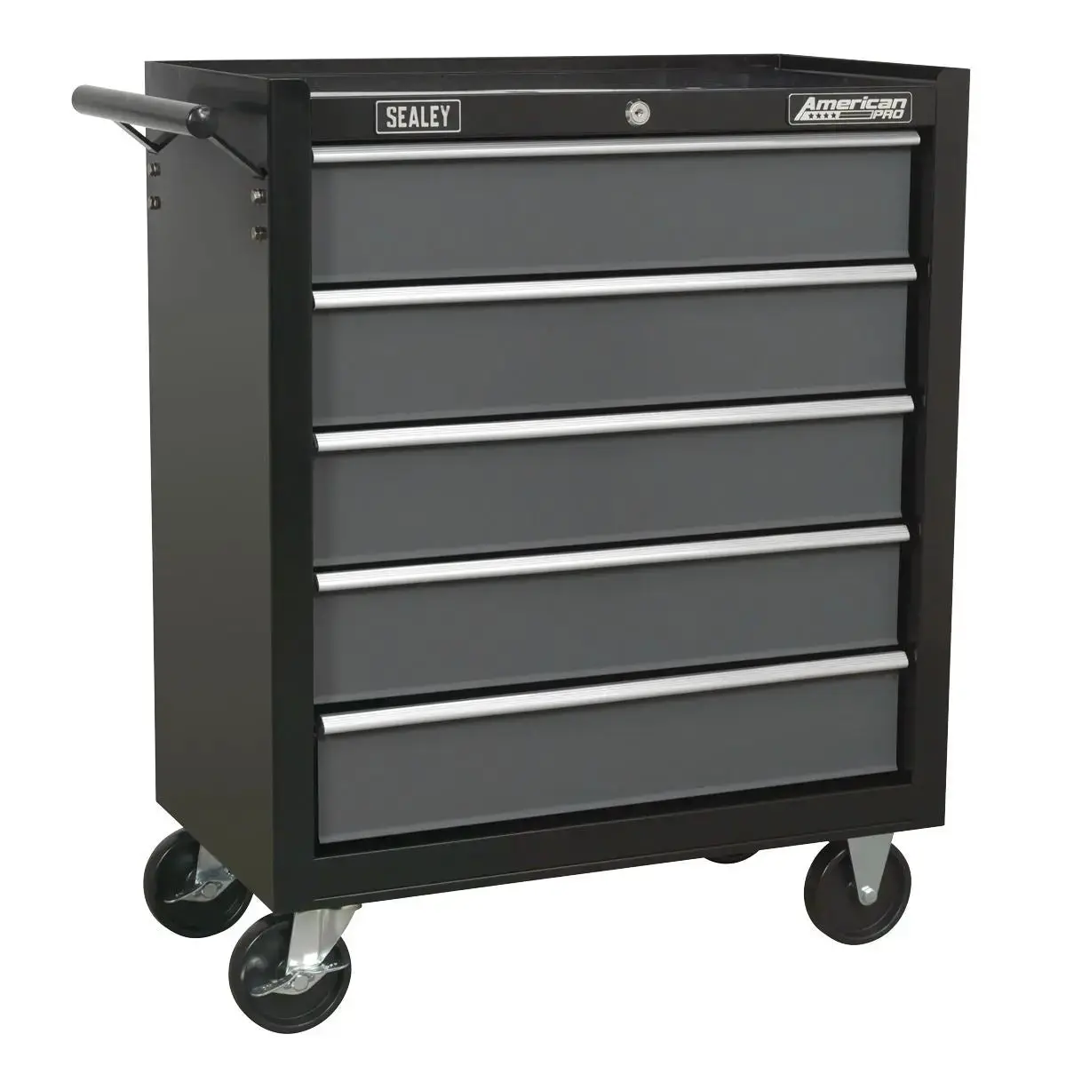 Sealey American Pro Rollcab 5 Drawer With Ball-Bearing Slides - Black/Grey 1