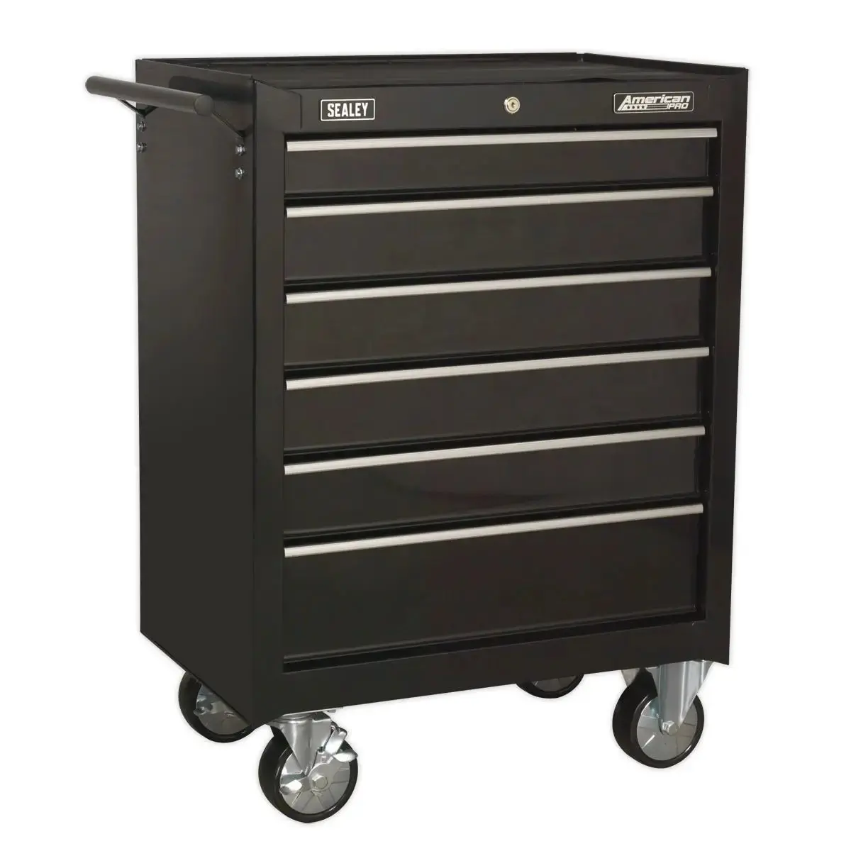 Sealey American Pro Rollcab 6 Drawer With Ball-Bearing Slides - Black 1