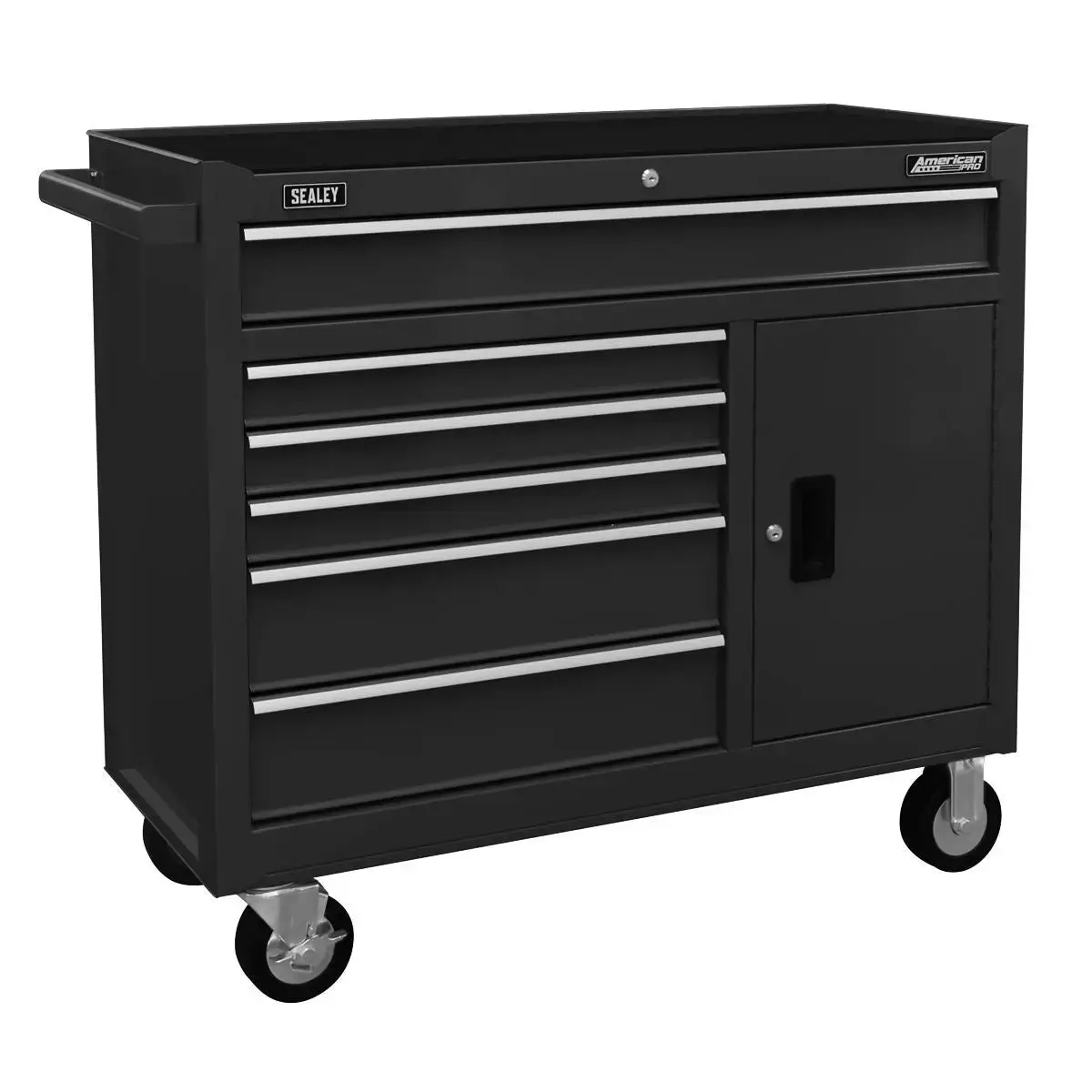 Sealey American Pro Rollcab 6 Drawer With Ball Bearing Slides - Black 1