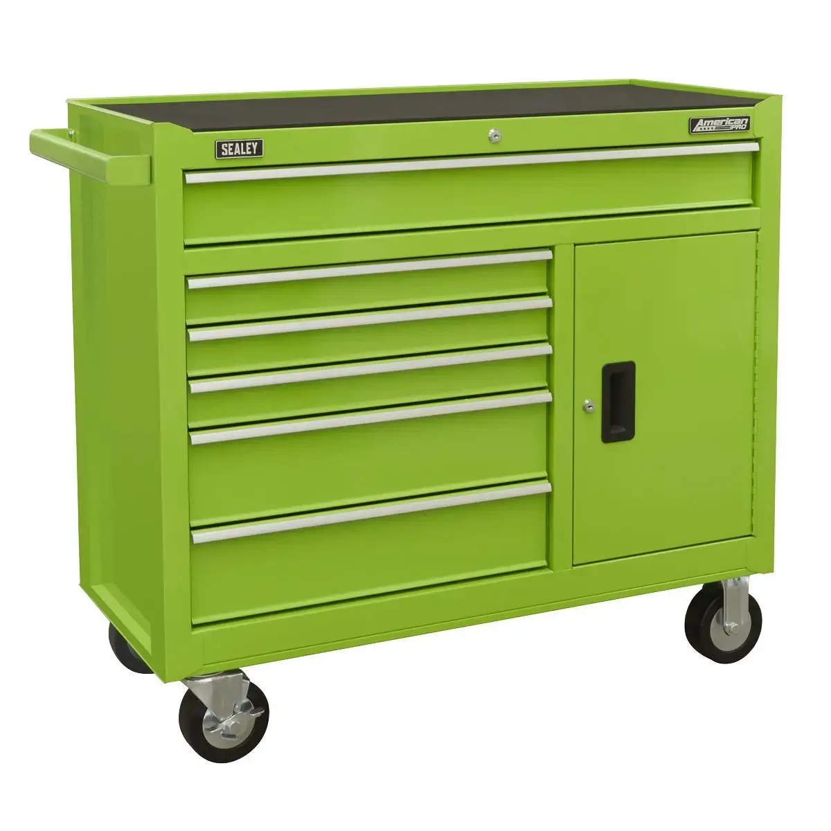 Sealey American Pro Rollcab 6 Drawer With Ball Bearing Slides - Green 1