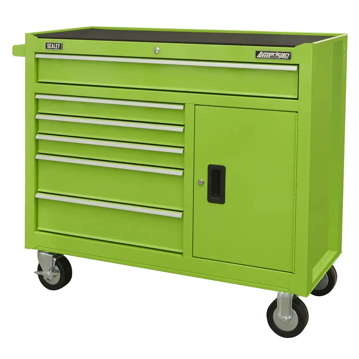Sealey American Pro Rollcab 6 Drawer With Ball Bearing Slides - Green 2