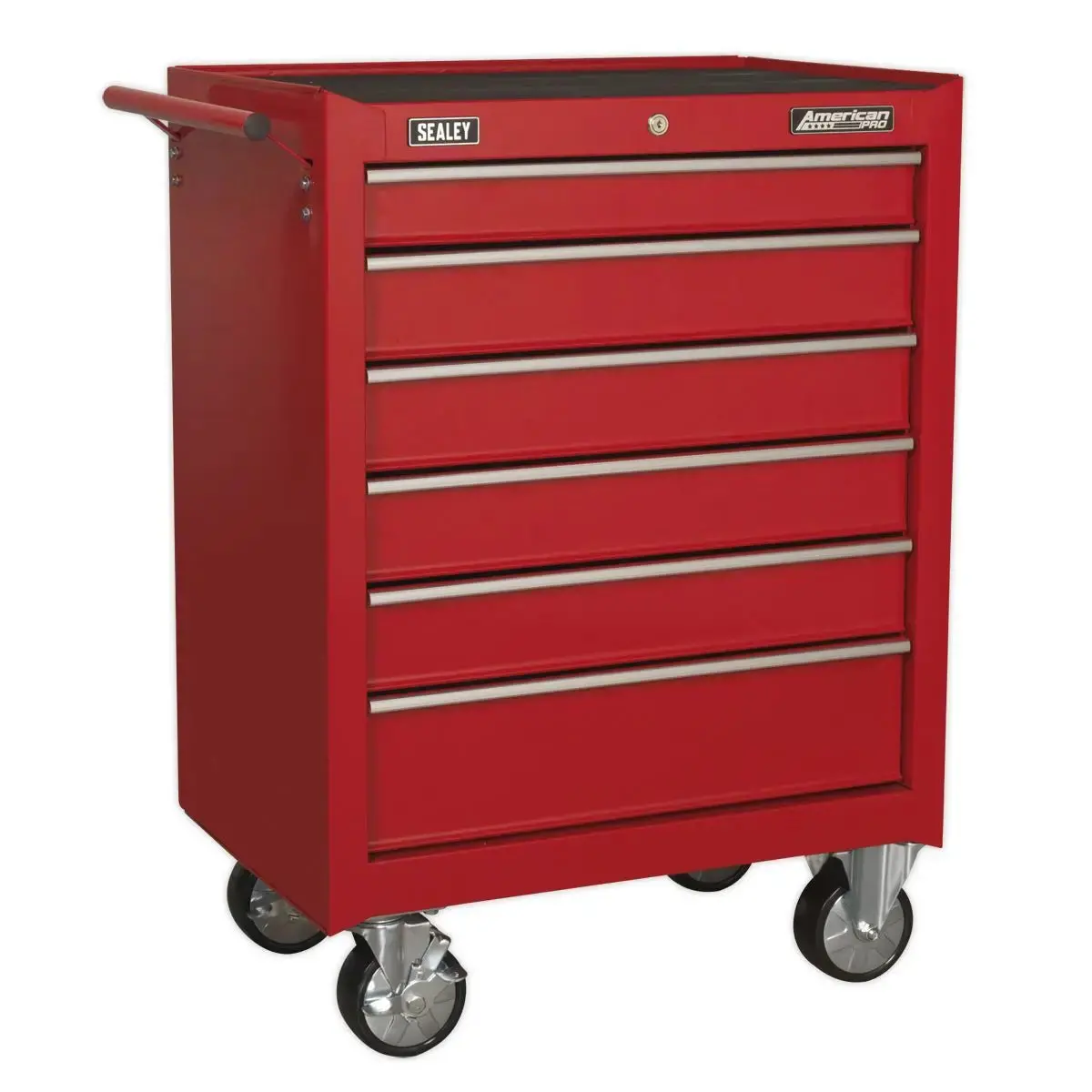 Sealey American Pro Rollcab 6 Drawer With Ball-Bearing Slides - Red 1