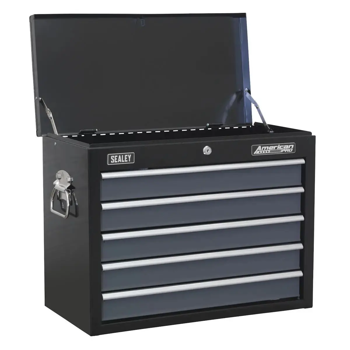 Sealey American Pro Topchest 5 Drawer With Ball-Bearing Slides - Black/Grey 1
