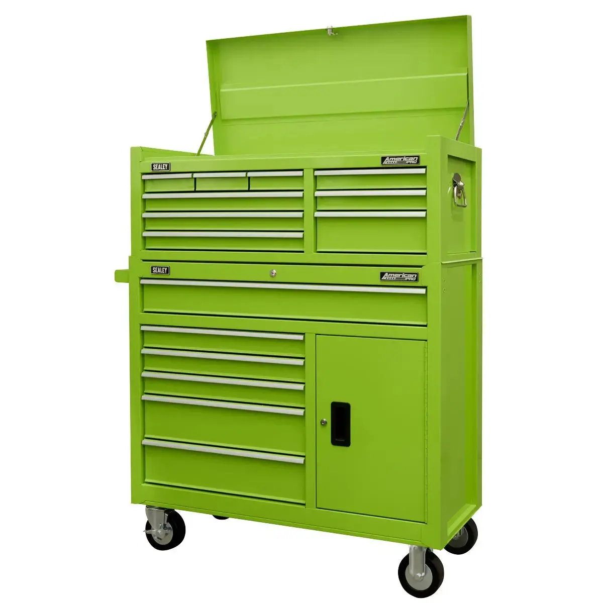 Sealey American Pro Topchest 9 Drawer With Ball Bearing Slides - Green 2