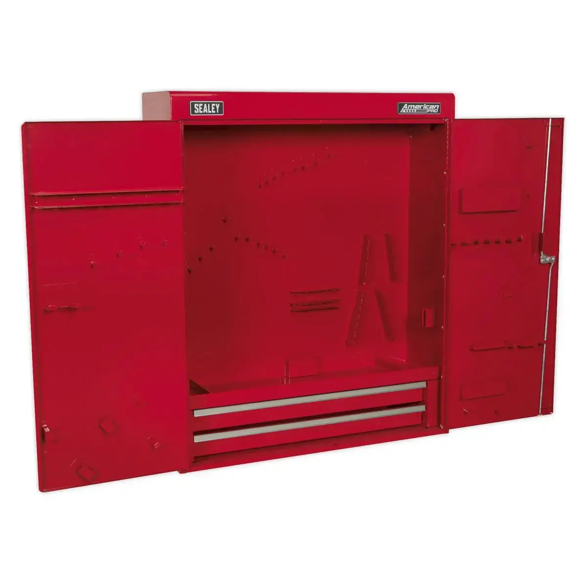 Sealey American Pro Wall Mounting Tool Cabinet With 2 Drawers 1