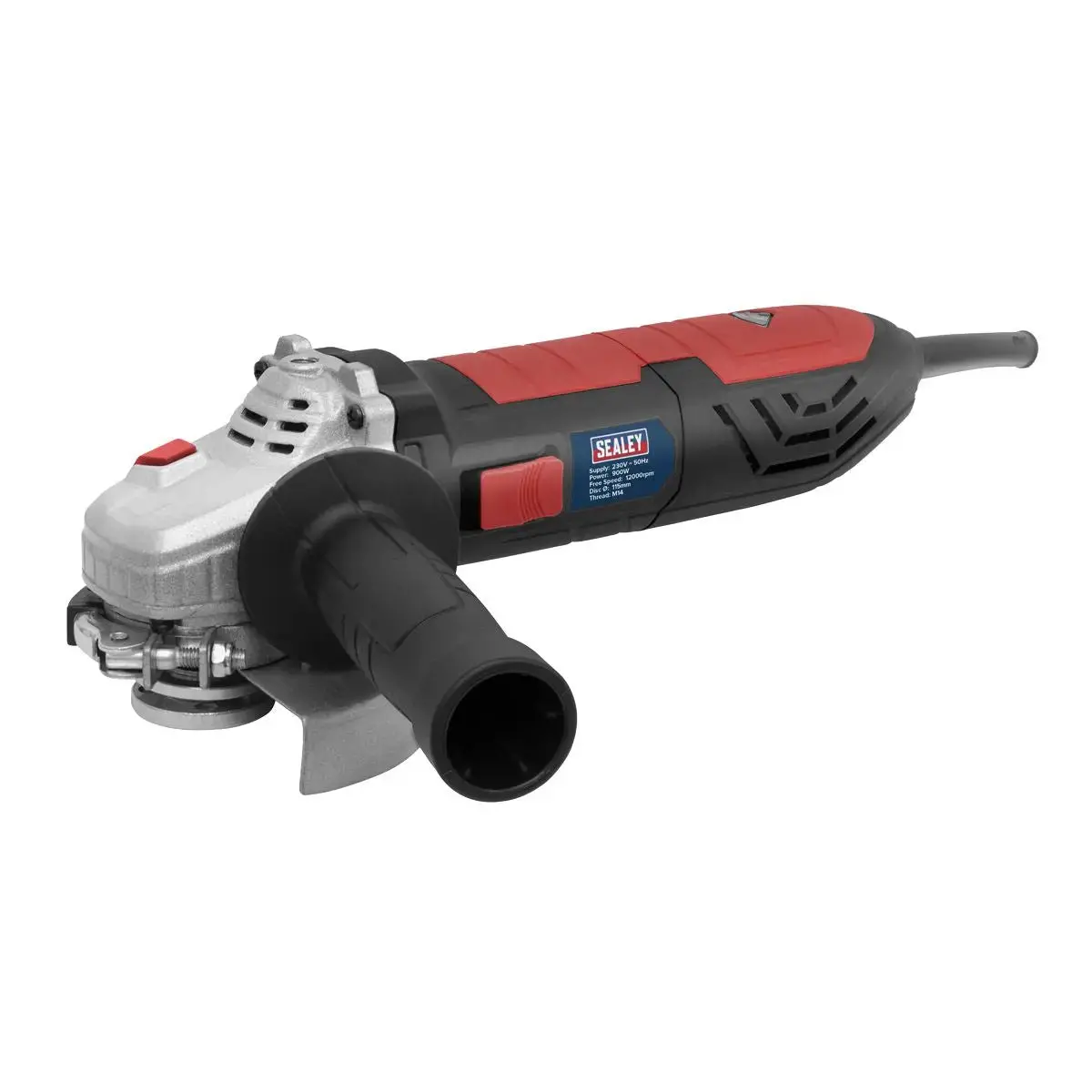 Sealey Angle Grinder 115Mm 900W 230V With Side Handle Trade Use 1