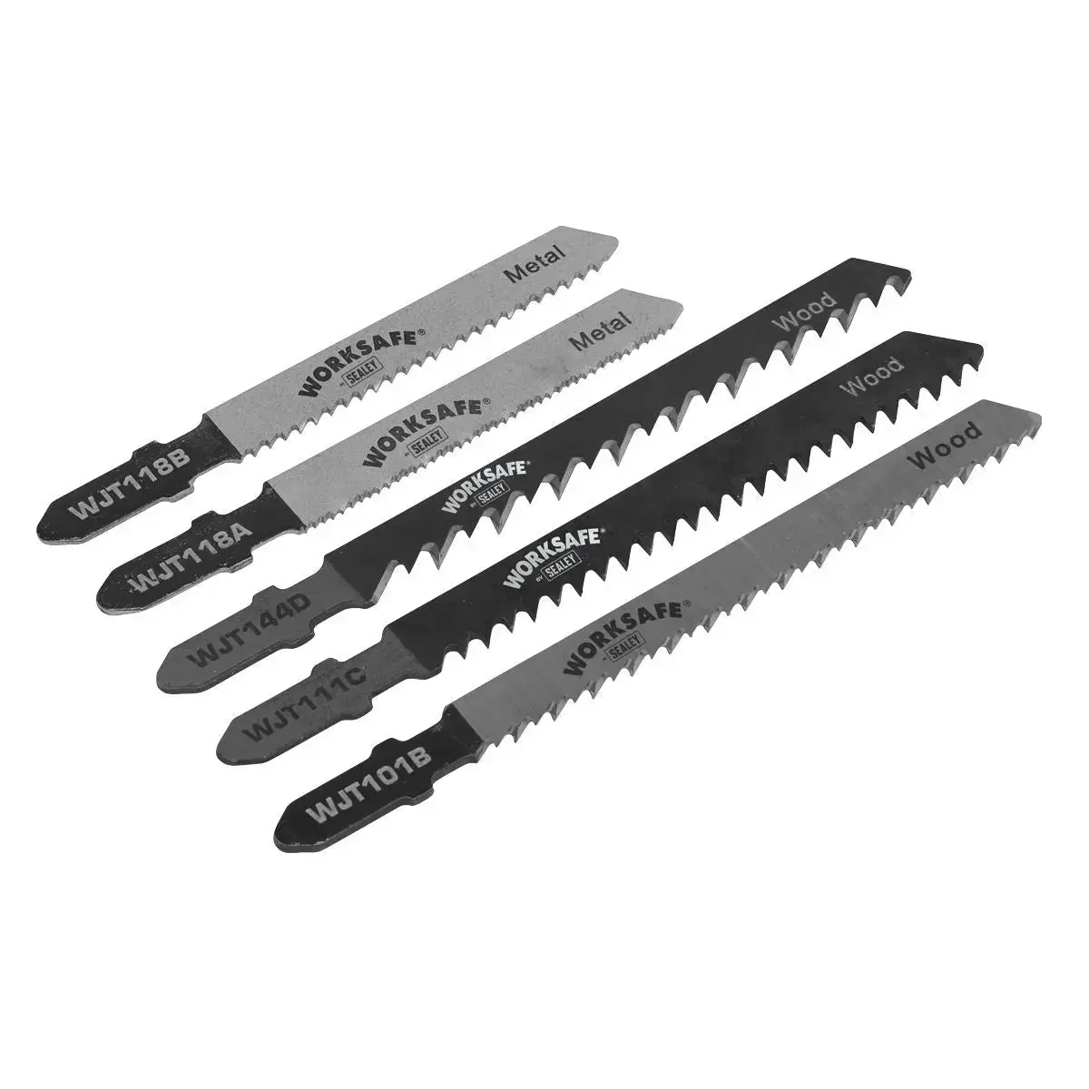 Sealey Assorted Jigsaw Blades - Pack Of 5 1
