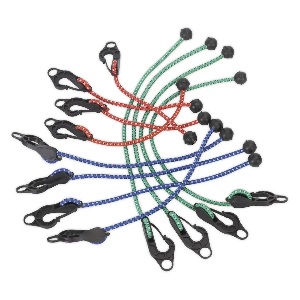 Sealey Assorted Tarpaulin Cord Set 12Pc 1