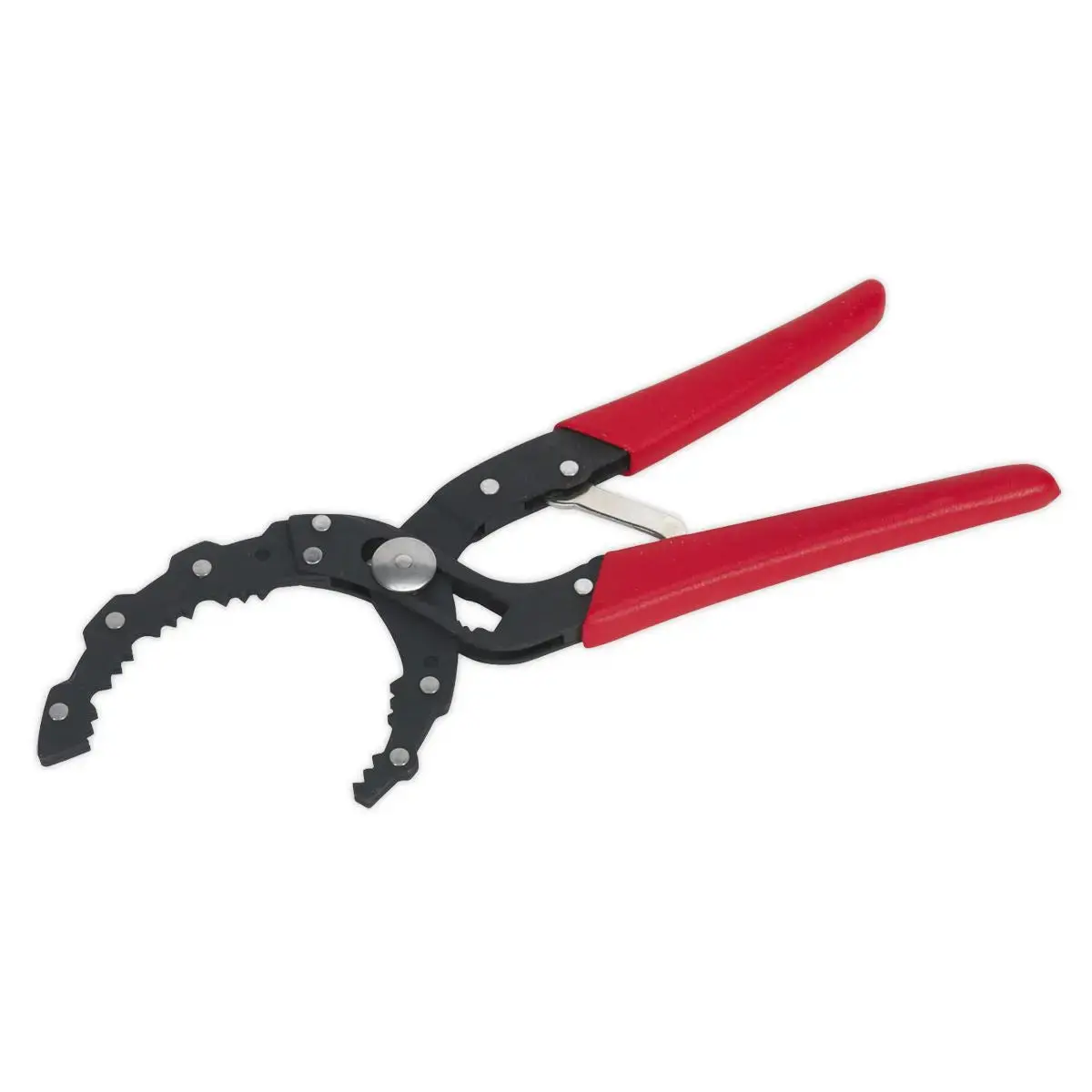 Sealey Auto-Adjusting Oil Filter Pliers Serrated Jaws Layered Steel 1
