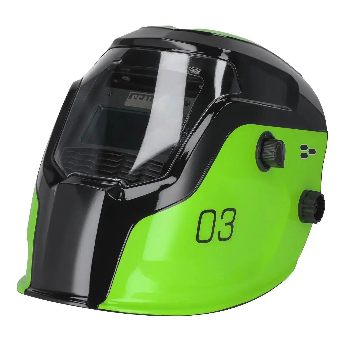 Sealey Auto Darkening Welding Helmet Shade 9-13 Green 1