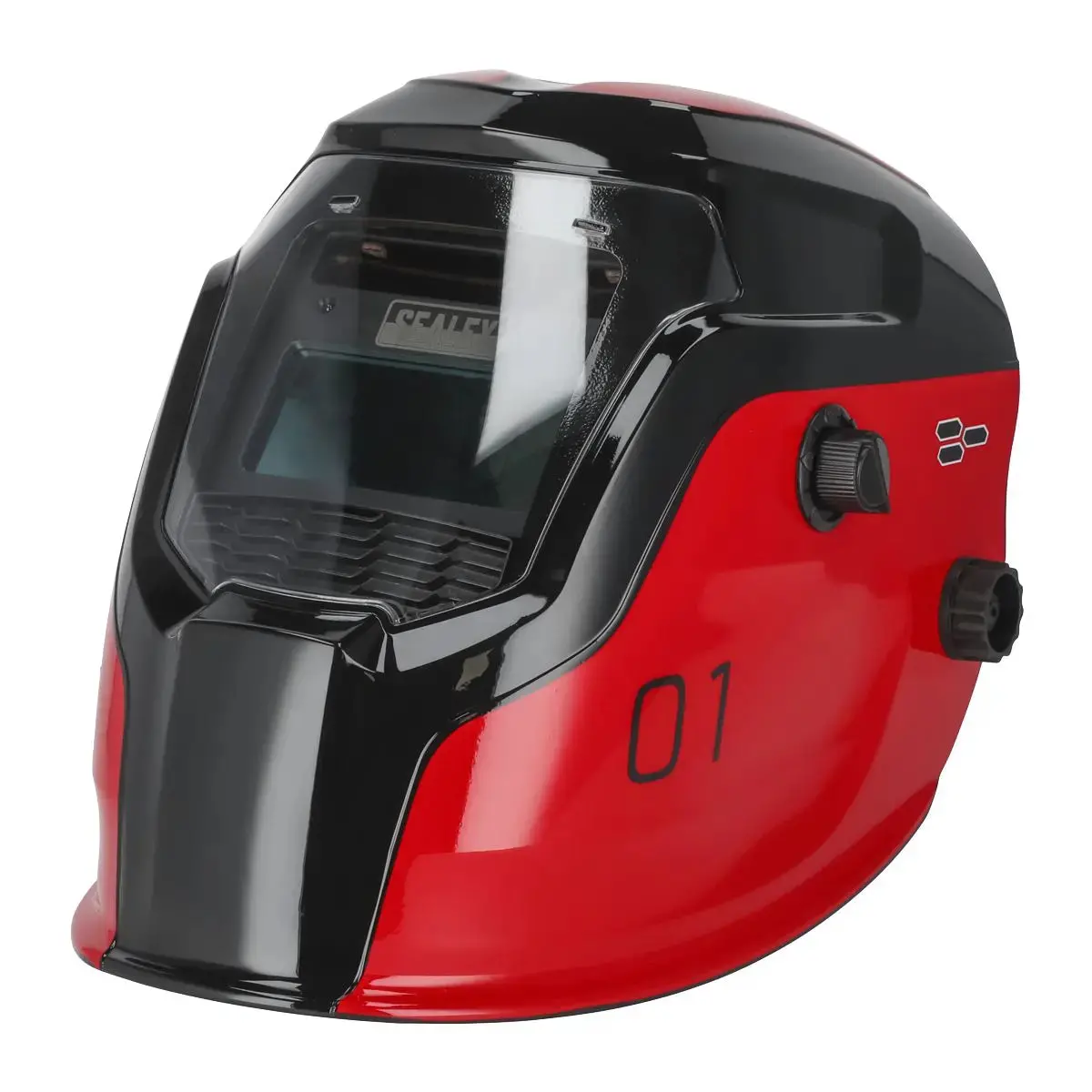 Sealey Auto Darkening Welding Helmet Shade 9-13 Red 1