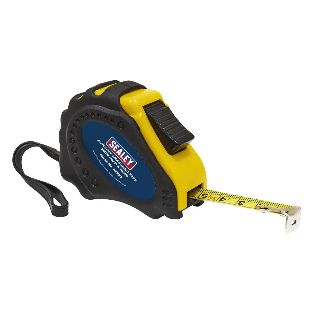Sealey Auto Lock Tape Measure 3M(10Ft) X 16Mm - Metric/Imperial 1