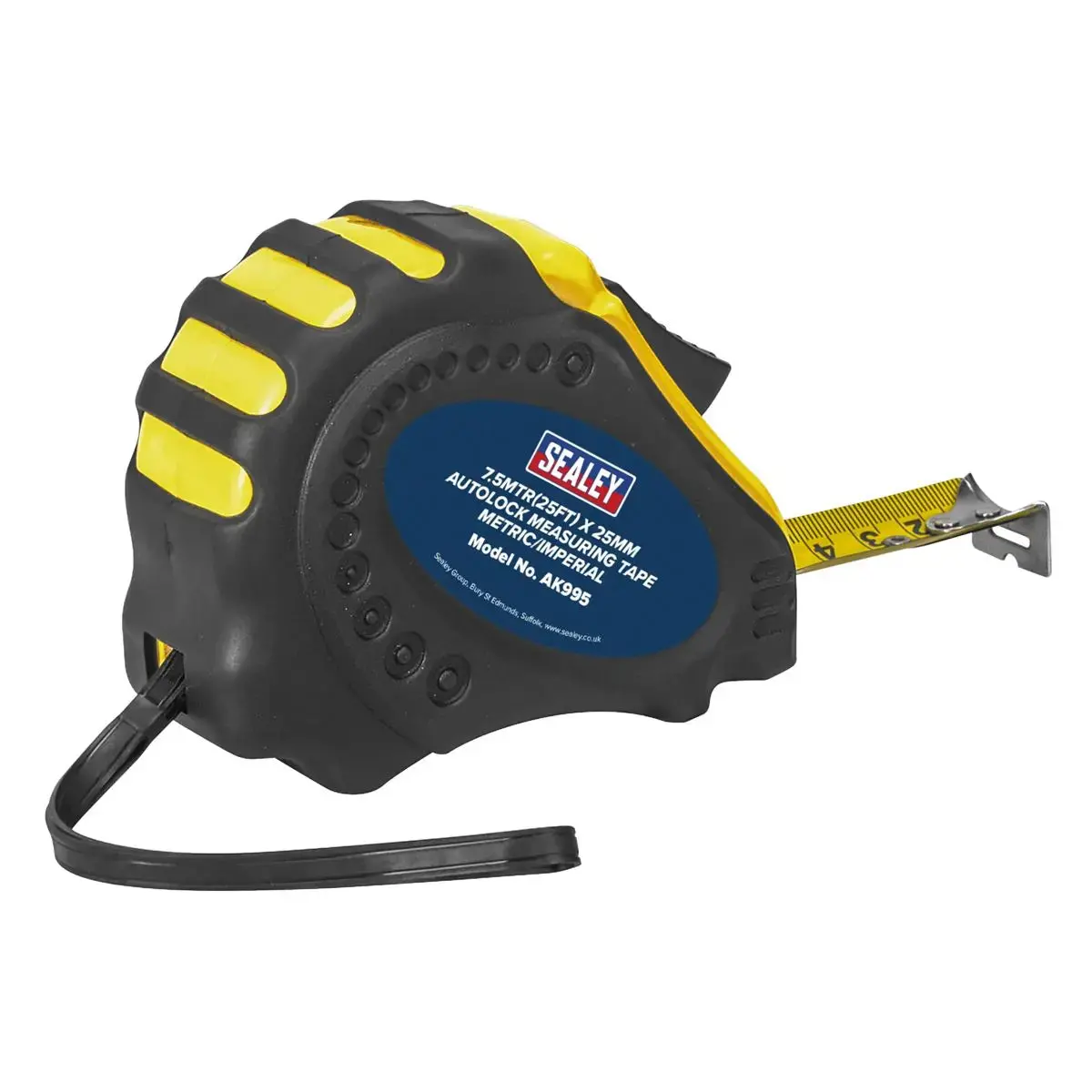 Sealey Auto Lock Tape Measure 7.5M(25Ft) X 25Mm - Metric/Imperial 1