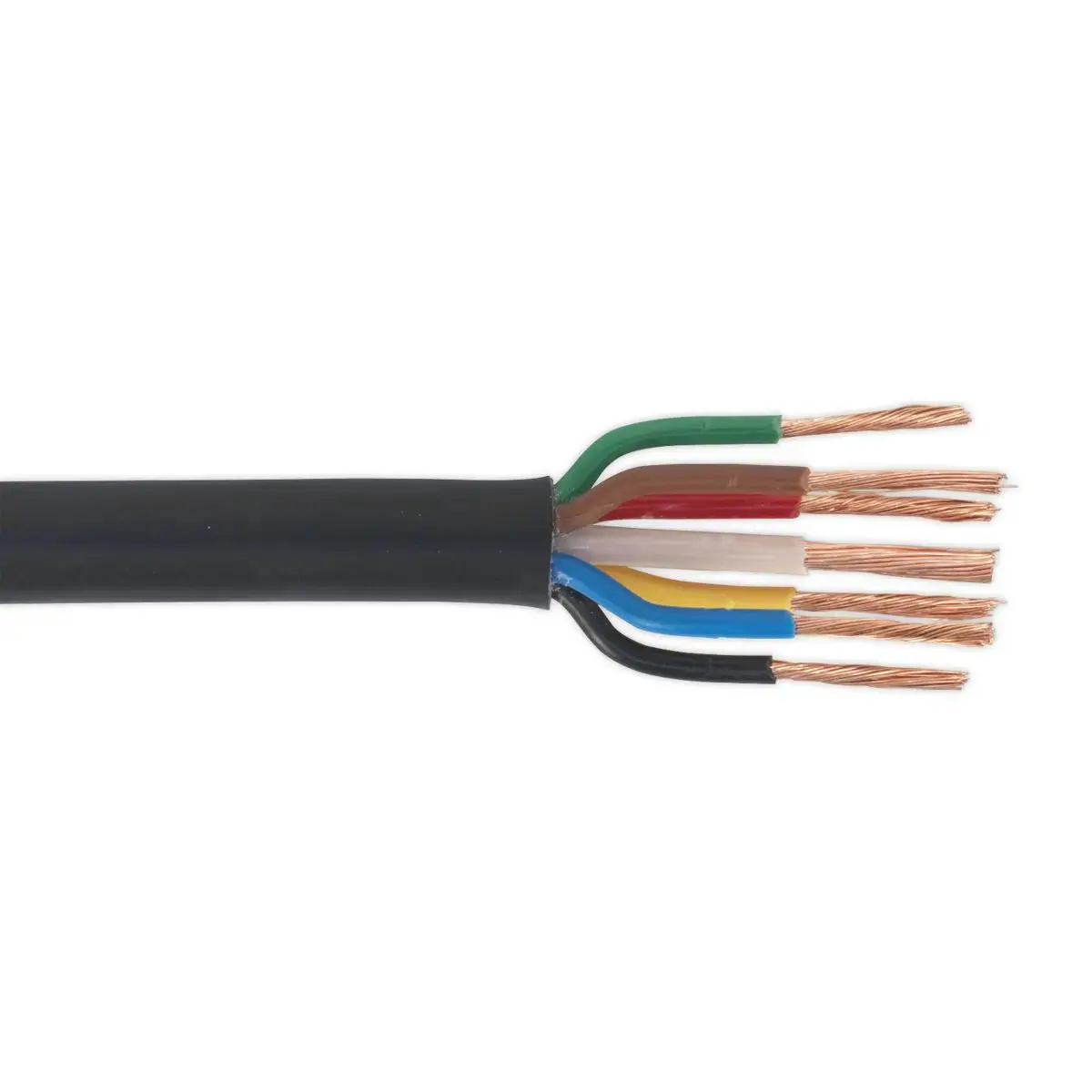 Sealey Automotive Cable Thin Wall 6 X 1Mm² 32/0.20Mm, 1 X 2Mm² 28/0.30Mm 30M Black 1