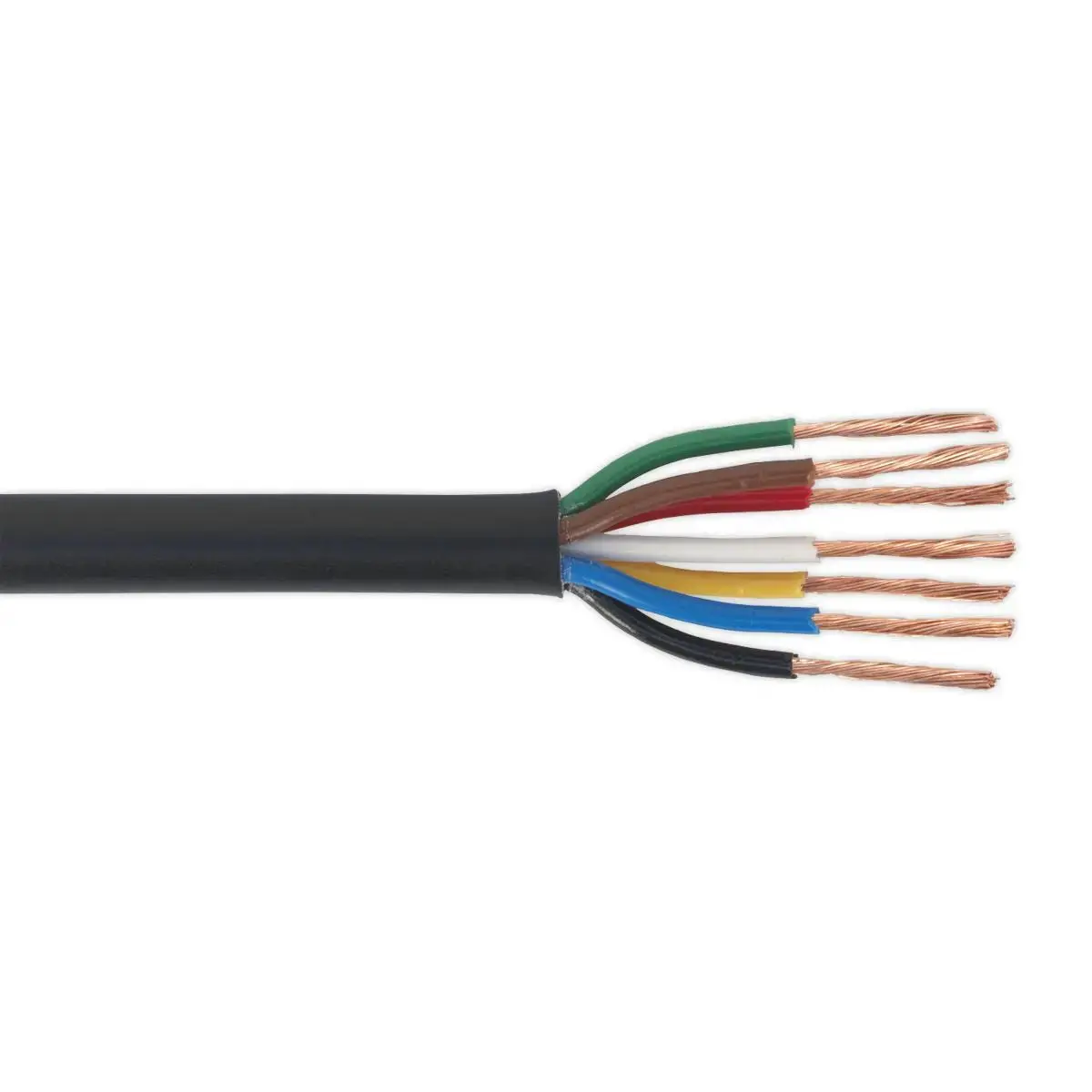 Sealey Automotive Cable Thin Wall 7 X 0.75Mm² 24/0.20Mm 30M Black 1