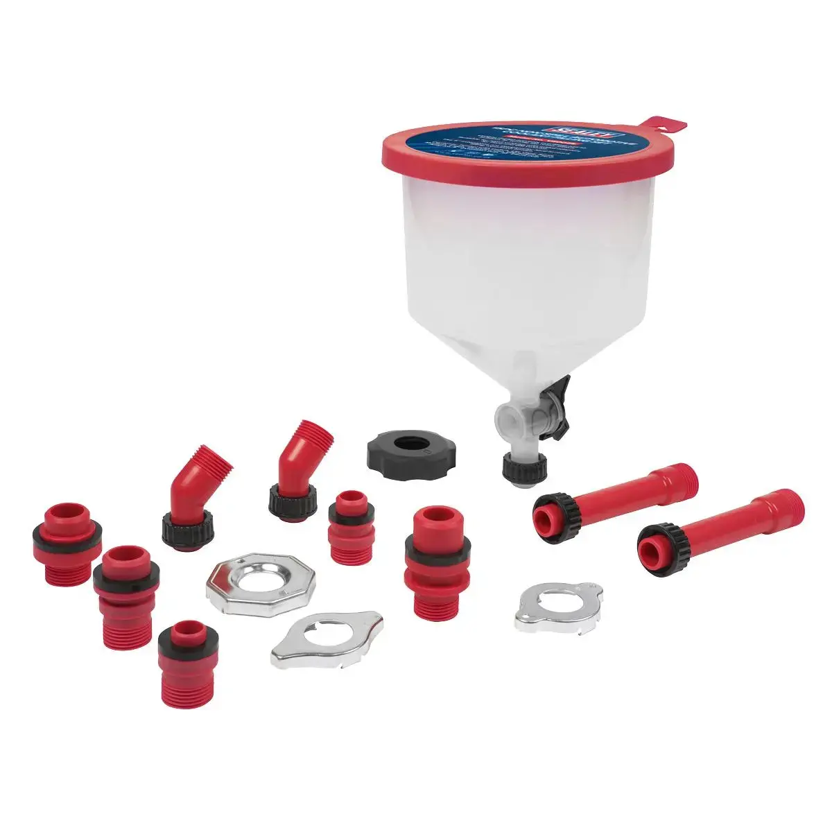 Sealey Automotive Coolant Filling Set Non-Spill 15Pc 1