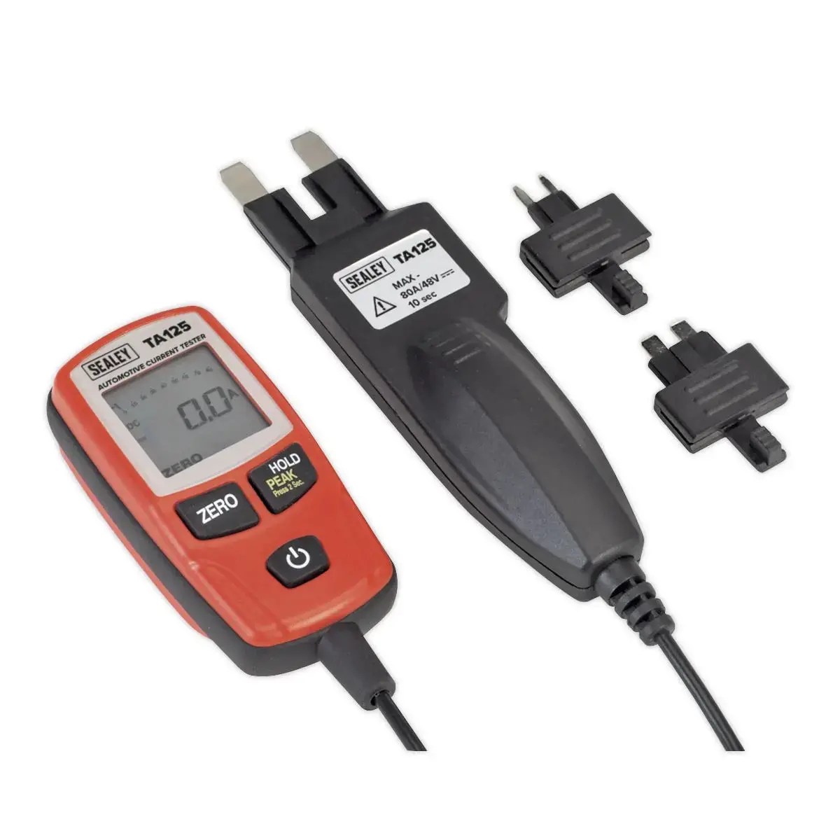 Sealey Automotive Current Tester 80A - Mini, Standard & Maxi Blade Fuses 1