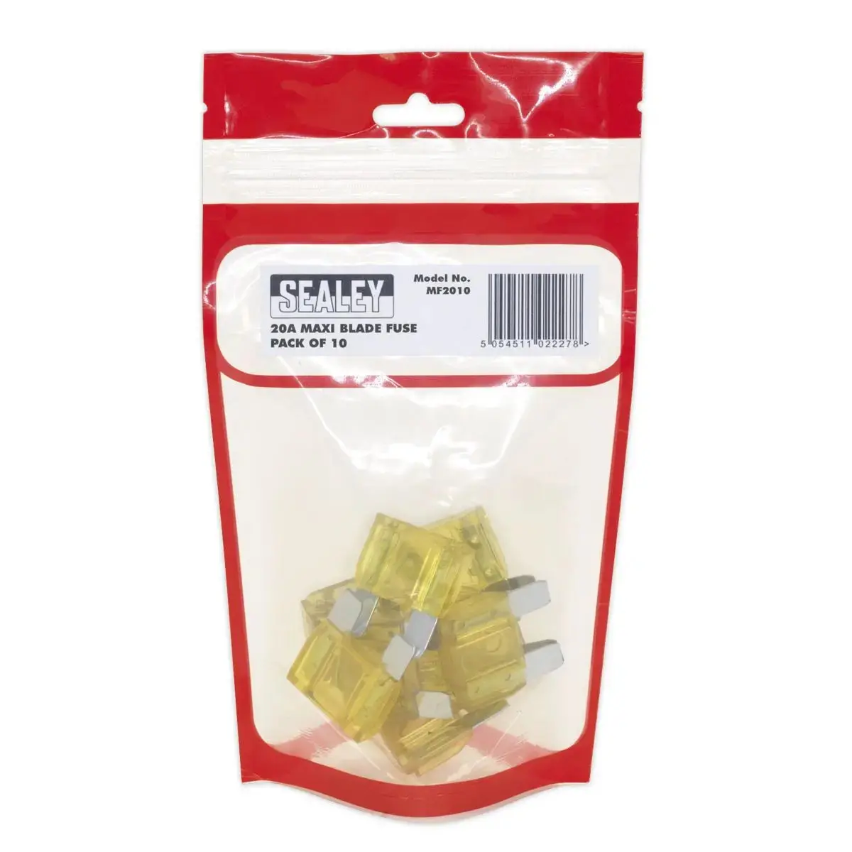 Sealey Automotive Maxi Blade Fuse 20A Pack Of 10 2