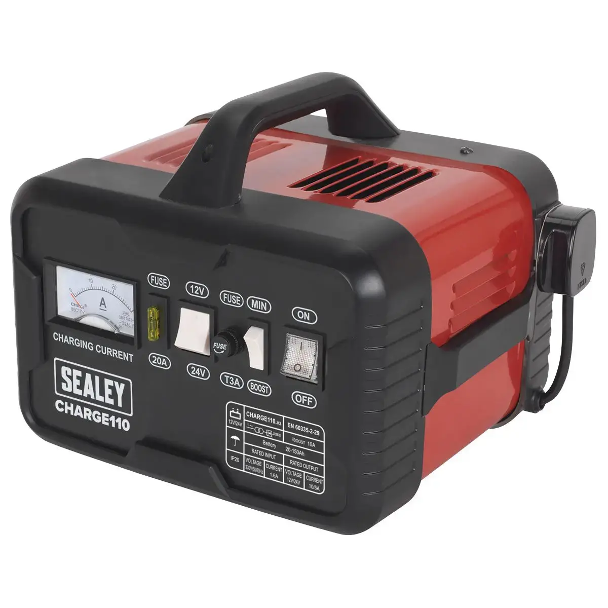 Sealey Battery Charger 14Amp 12V/24V 230V 1