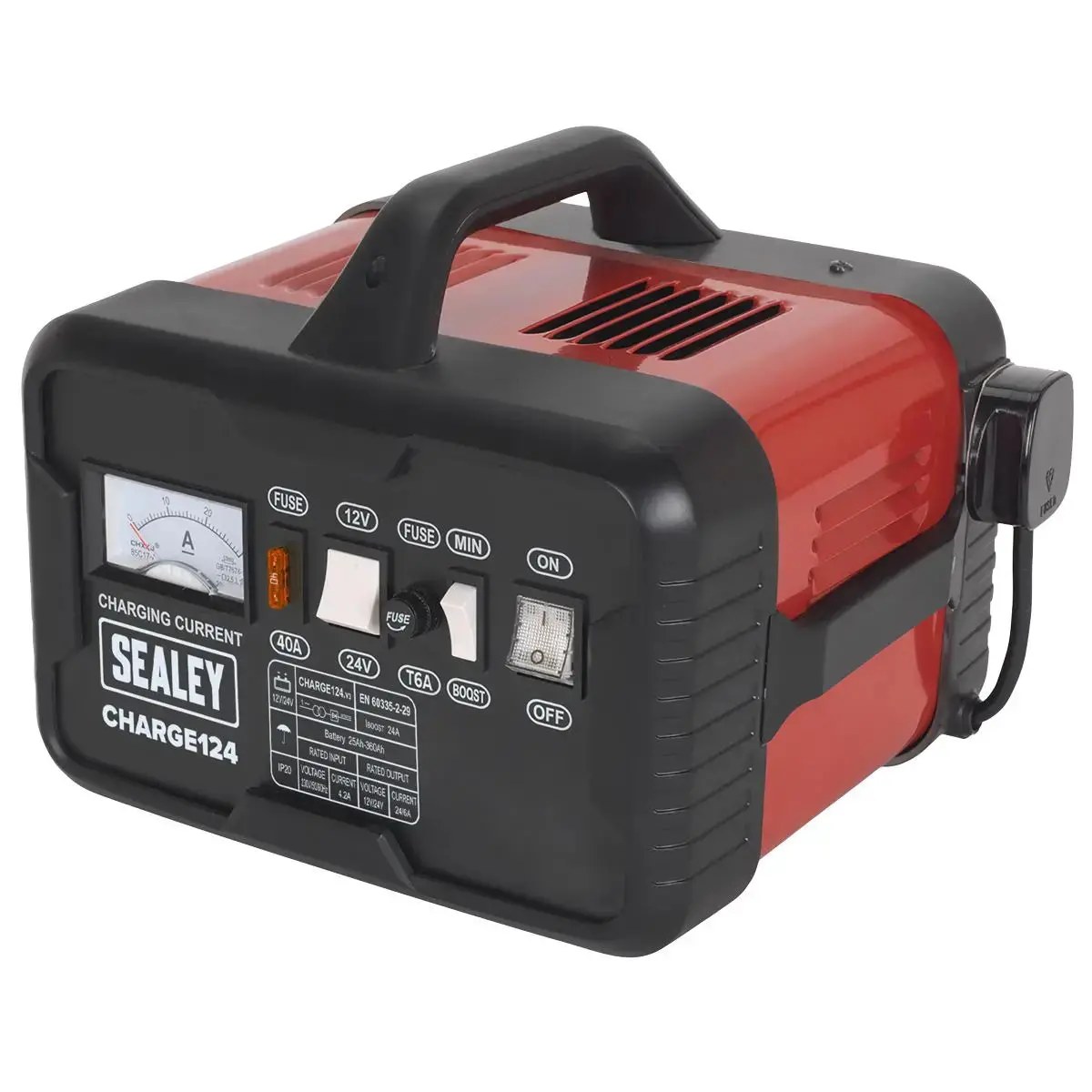 Sealey Battery Charger 28A 12/24V 230V 1