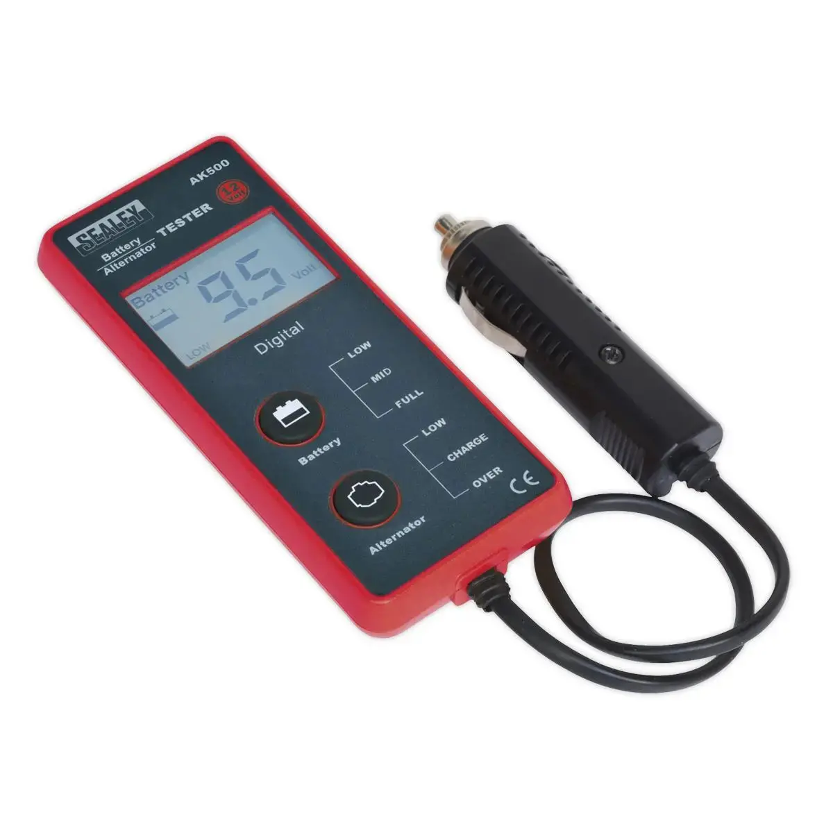 Sealey Battery & Alternator Tester 12V - Lcd Screen 1