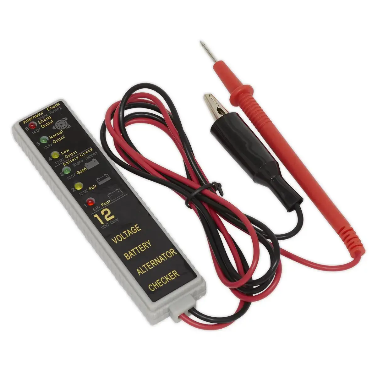 Sealey Battery & Alternator Tester 12V Led 1