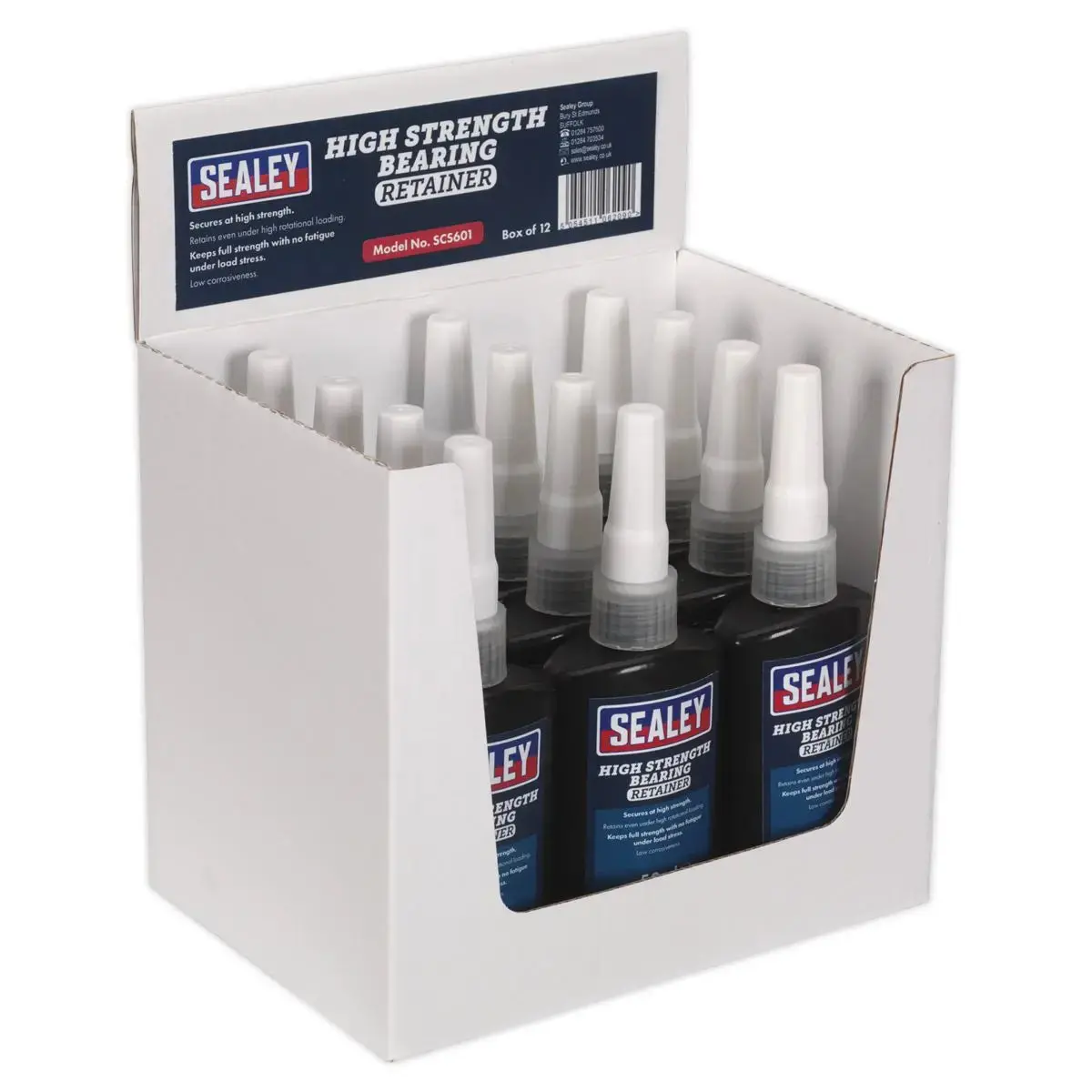 Sealey Bearing Fit Retainer High Strength 50Ml Pack Of 12 1