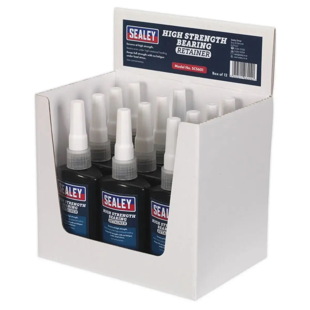 Sealey Bearing Fit Retainer High Strength 50Ml Pack Of 12 2