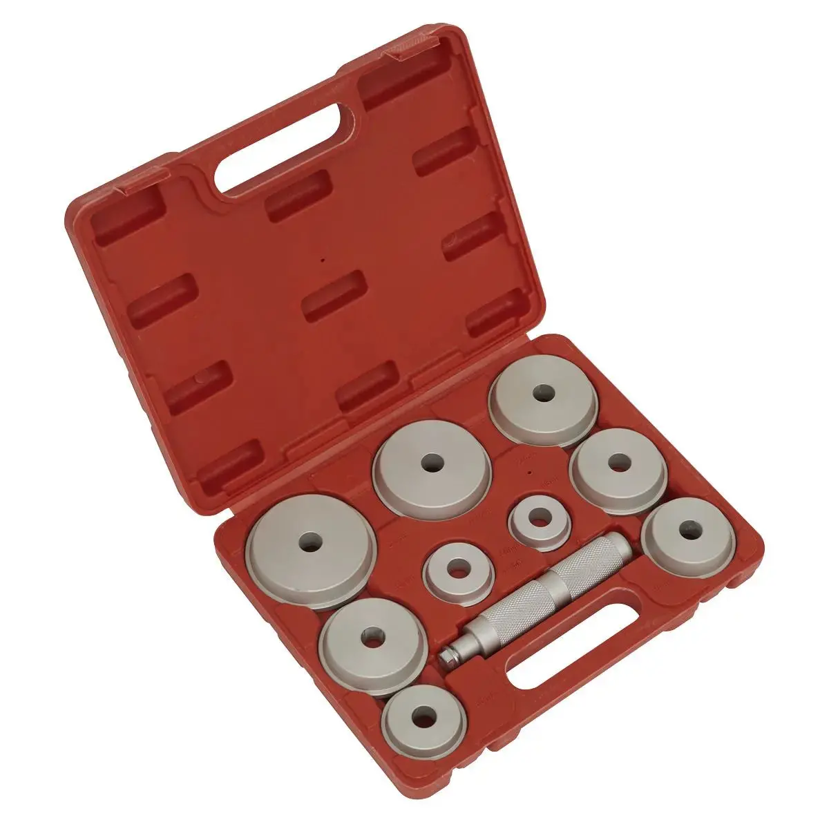 Sealey Bearing Race & Seal Driver Set 10Pc - Aluminium 1
