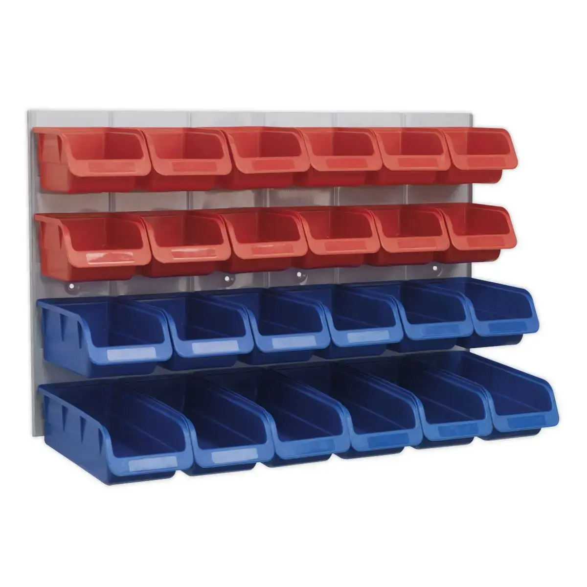 Sealey Bin & Panel Combination 24 Bins - Red/Blue 1