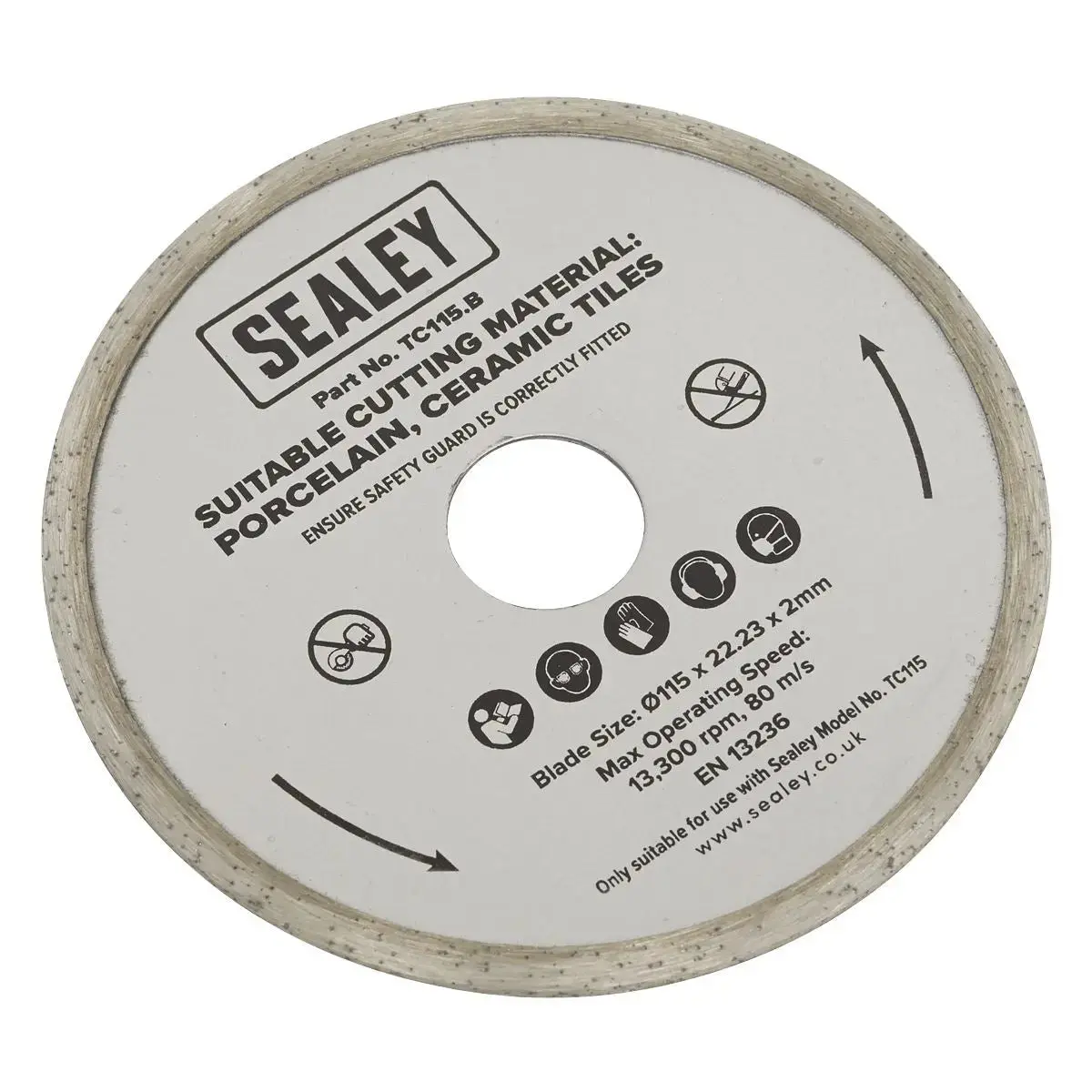 Sealey Blade Ø115 (Bore Ø22.23Mm) 1