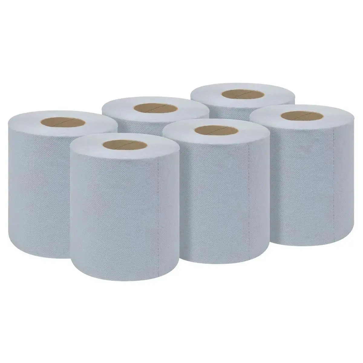 Sealey Blue Embossed 2-Ply Paper Roll 60M - Pack Of 6 1