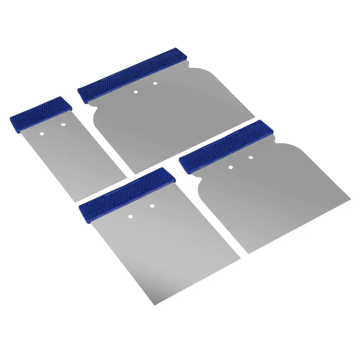 Sealey Body Filler Applicator Spreader Set 4 Piece Stainless Steel 1