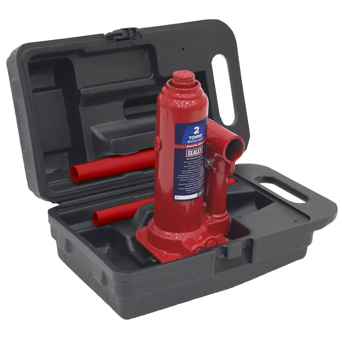 Sealey Bottle Jack 2 Tonne With Storage Case 1