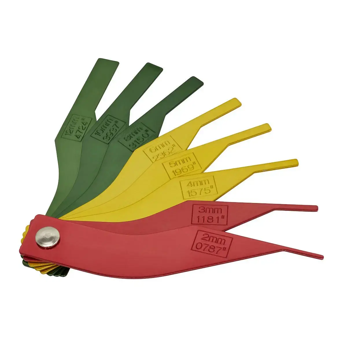 Sealey Brake Pad Thickness Gauge 8 Piece Metric And Imperial 2-12Mm Car 1