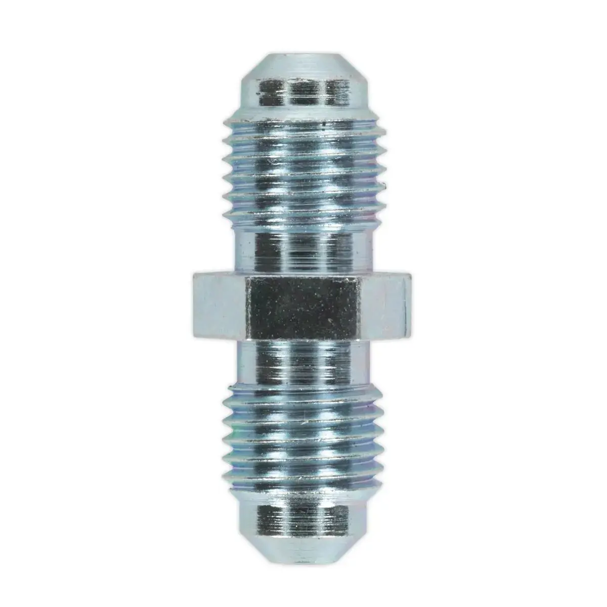 Sealey Brake Tube Connector 3/8"Unf X 24Tpi Male To Male Pack Of 10 1