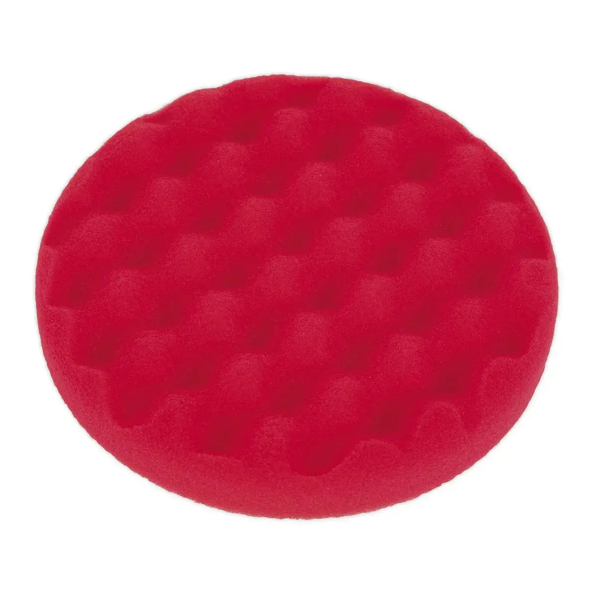 Sealey Buffing & Polishing Foam Head Hook-And-Loop Ø150 X 25Mm Red/Ultra-Soft 1